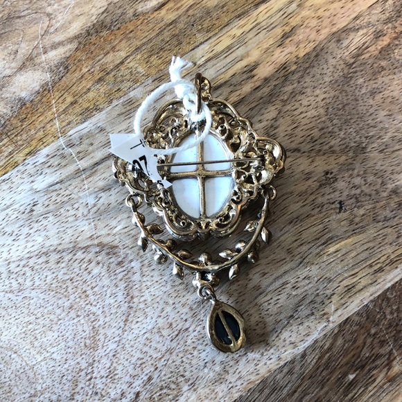 CAMEO Gold Bronze Brown Mirrored Statement Ornate Old World Victorian $89 NEW - Picture 12 of 16